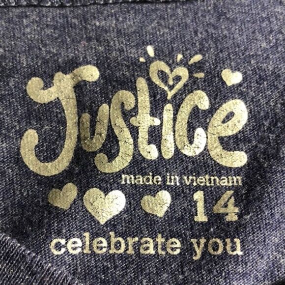Girl's Justice Blue Short Sleeve Tee Shirt… - Picture 5 of 5